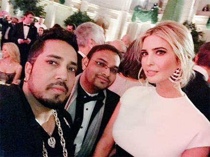 Pictures! Mika Singh Attends Donald Trump’s Pre-inaugural Dinner, Takes A Selfie With Ivanka Trump
