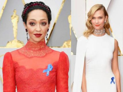 Oscars 2017: Celebs Wear Blue Ribbon To Protest Against Trump At The Red Carpet
