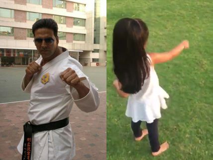 Cute! Akshay Kumar Shares A Clip Of Nitara Learning Martial Arts