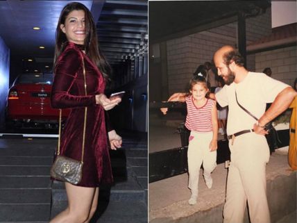 Throwback Pic! Jacqueline Fernandez Looks As Cute As A Button With Her Daddy