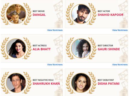 Filmibeat Poll! Shahid Kapoor & Alia Bhatt Voted Best Actors, Dangal Wins Best Film By A Huge Margin