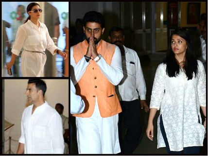 SPOTTED! Aishwarya Rai, Abhishek, Akshay & Kajol At The Prayer Meet Of Suniel Shetty's Father [PICS]