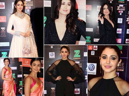 STAR-STUDDED EVENT! Kareena Kapoor, Alia Bhatt & Sridevi Look Gorgeous At The Zee Cine Awards (PICS)