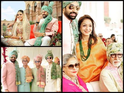 These Royal Pictures Of Abhishek Bachchan From A Wedding Will Have Aishwarya Rai Bachchan Gushing!