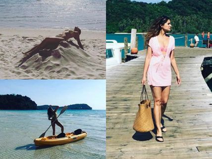 Nargis Fakhri Hits The Beach All Over Again In A Bikini! View Pics!