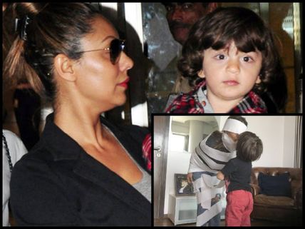 RARE SIGHT! AbRam Kisses Mommy Gauri Khan & Their Picture Will Wipe Out Your Monday Blues!