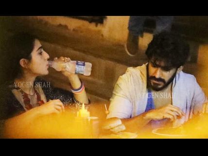 CHUPKE-CHUPKE! Lovebirds Harshvardhan Kapoor & Sara Ali Khan On A Dinner Date?