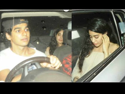 Rumoured Lovebirds Ishaan Khattar & Jhanvi Kapoor On A Movie Date Again; This Time It's Baywatch!