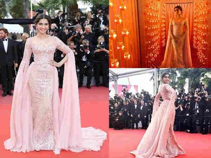 Cannes Day 5: Sonam Kapoor Is A Rosy Charm On The Red Carpet & We Just Can't KEEP CALM! 