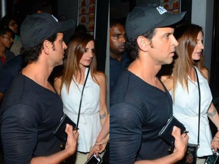 Hrithik Roshan & Sussanne Khan Spotted At A Dinner Date! View Pictures