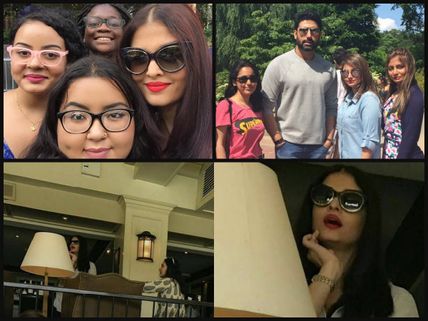 NEW PICTURES! Aishwarya Rai Bachchan Spotted TWINNING With Abhishek Bachchan In New York!