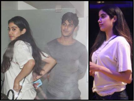 OMG! Jhanvi Kapoor Is Damn Upset With Paparazzi, Snapped With Shahid Kapoor's Brother Ishaan Khattar