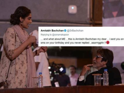 Amitabh Bachchan Turns Into Angry Man After Sonam Kapoor Forgets To Reply Back On His B'Day Wishes!