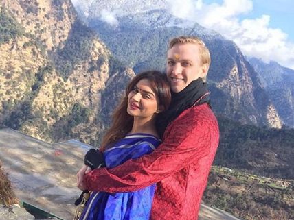 It’s A Gujarati Style Wedding For Aashka Goradia & Brent Goble!