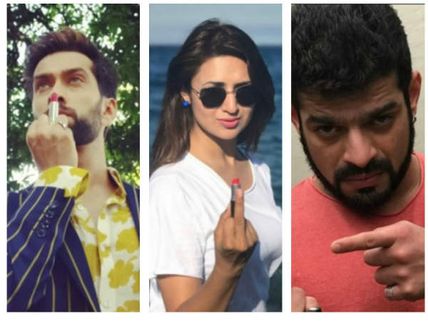 After Mouni Roy, Divyanka Tripathi, Nakuul Mehta, Karan Patel & Others Join The Lipstick Rebellion!