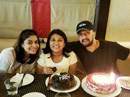 Kichcha Sudeep's Daughter Makes Him Proud!