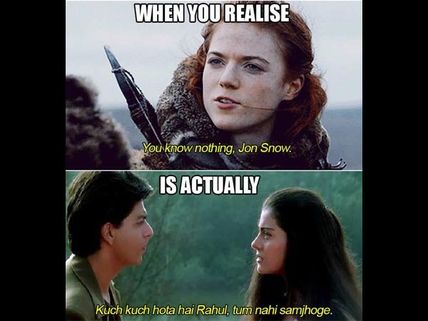 Funny! Check Out These Hilarious Game Of Thrones Bollywood Memes!