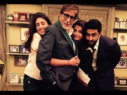 B'DAY SPCL! Aishwarya Rai Bachchan & Shweta Nanda Give TIGHT HUG To Amitabh Bachchan, Pic Goes Viral