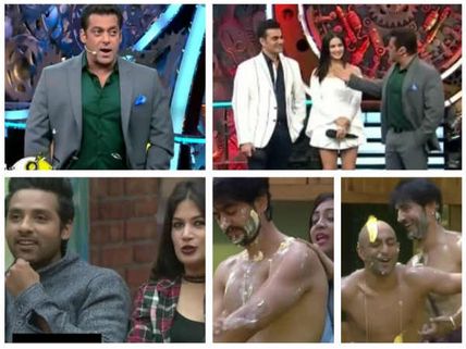 BB 11: Salman Calls Akash, A Fool; Warns Bandgi-Puneesh; Sunny Makes Arshi Apply Butter On Hiten!