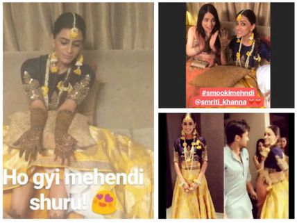 Smriti Khanna’s Mehndi: Smriti & Gautam Dance Their Heart Out; Radhika Madan & Others Attend! (PICS)