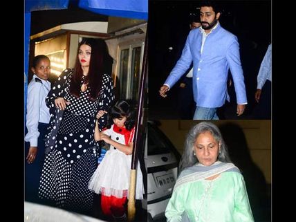 OH MY GOD! Abhishek Bachchan Protects Aaradhya & Aishwarya Rai Bachchan; Gets Angry At The Paparazzi