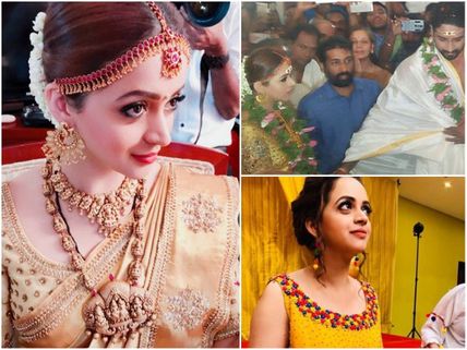 IN PICS! Bhavana & Naveen Tie The Knot!