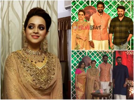 IN PICS! Bhavana-Naveen Wedding Reception: Mollywood Stars Attend The Big Event!