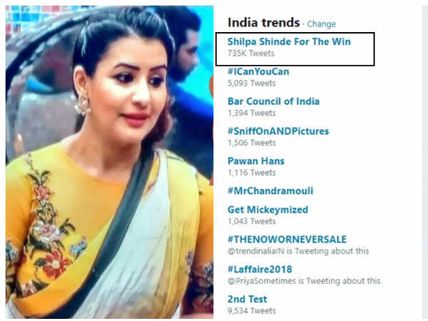 Bigg Boss 11: Shilpa's Fans All Set To Create New Record; Trends #ShilpaShindeForTheWin On Twitter!