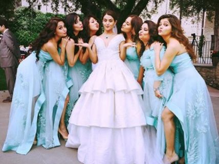 NEW PICS: Surveen Chawla’s Secret Marriage! Rubina Dilaik & Keerti Kelkar Turn Surveen’s Bridesmaids