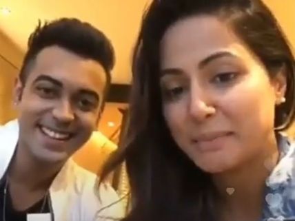 FINALLY! Luv Tyagi & Hina Khan Reunite; Luv Says He Missed Hina A Lot!