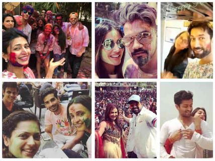Divyanka-Vivek, Hina-Rocky, Sanaya-Mohit, Drashti & Others Celebrate The Festival Of Colours ‘Holi’