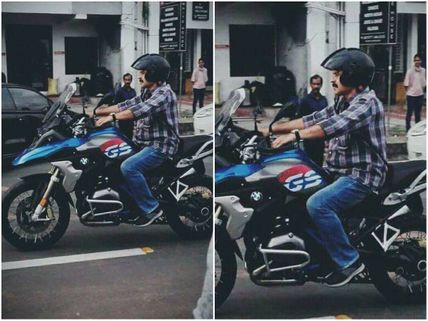 Mammootty Rides A Superbike & He Rightly Takes The Social Media By Storm!