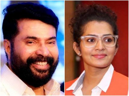 When Mammootty Handed Over The Trophy To Parvathy At Asianet Film Awards 2018!