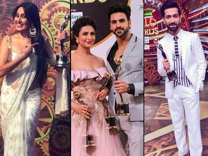 Gold Awards 2018: A Night To Remember! Divyanka-Vivek, Nakuul, Kamya & Others Pose With Awards