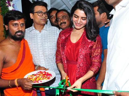 Samantha Akkineni Looks Adorable As She Attends The Launch Of A Cafe, View Photos