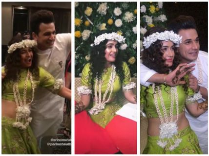 JUST IN! Prince Narula-Yuvika Chaudhary Wedding: Yuvika Looks Radiant At The Mehendi Ceremony (PICS)