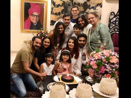 INSIDE PICS! Aishwarya Rai Bachchan Cuts Her Birthday Cake; Aaradhya & Abhishek Shower Love On Her