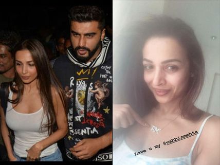 Did Malaika Arora Declare Her Love For Arjun Kapoor With Her New Pendant? Actress Has This To Say!