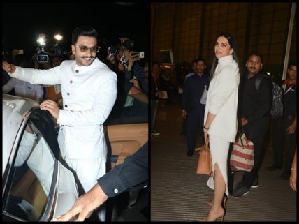 ALL SET FOR THE WEDDING! Deepika Padukone & Ranveer Singh Leave For Italy & They're Glowing [PICS]