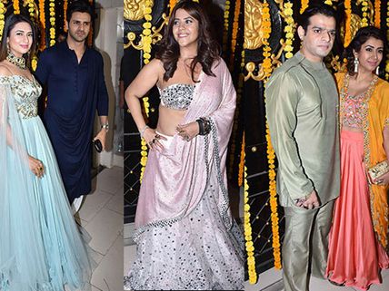 TV Celebs Divyanka-Vivek, Anita, Anusha & Others Grace Ekta Kapoor's Diwali Party; INSIDE PICS! 