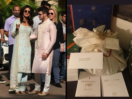Priyanka Chopra- Nick Jonas' Jodhpur Wedding: These Wedding Goodies For The Guests Look Elegant!