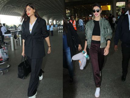 Sonam Kapoor, Jacqueline Fernandez Christmas Weekend Airport Looks: Pictures!