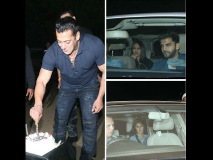 Salman Khan’s Midnight Birthday Bash: Salman Cuts Cake In Presence Of Media; Celebs Attend His Party