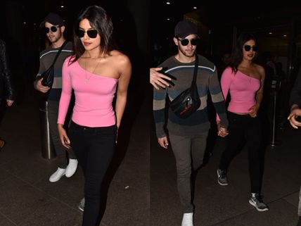 Newlyweds Priyanka Chopra And Nick Jonas Spotted At Mumbai Airport After A Short Honeymoon