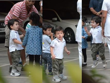 Taimur Looks Adorable Having A Gala Time With His Little Buddies!