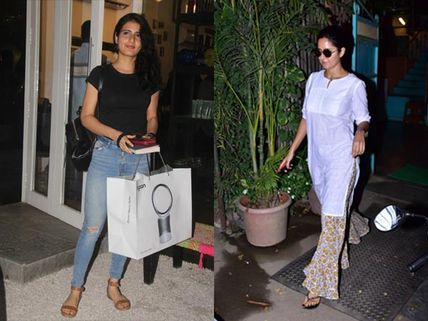 Katrina Kaif Spotted In Indian Casual Look; Fatima Sana Shaikh Snapped At Salon