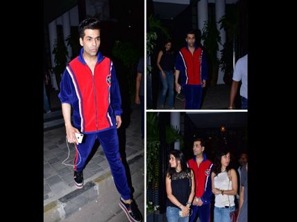 Karan Johar Is Spotted Hanging Out With Friends At Popular Juhu Club