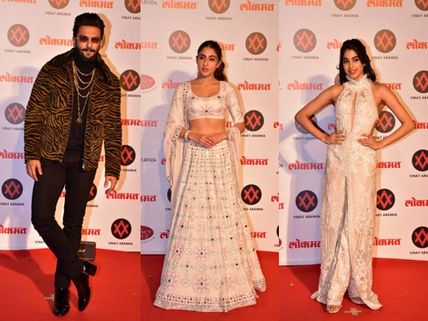 Ranveer, Sara, Janhvi & Bhumi Slay Red Carpet At Lokmat Most Stylish Awards 2018