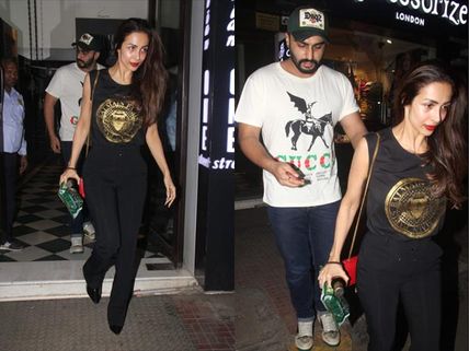 Malaika Arora And Arjun Kapoor Spotted On Dinner Date; Appear Unfazed When Snapped By Paparazzi