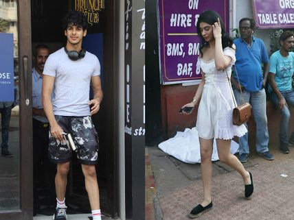 Ishaan Khattar, Khushi Kapoor, Ibrahim Ali Khan And Others Spotted Lunching At Restaurant